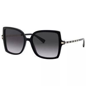 Valentino Garavani Black Studded Sunglasses